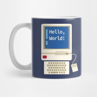 Hello World Vintage Desktop Computer Mug